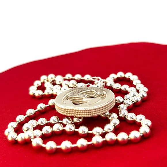GUCCI INTERLOCKING G NECKLACE IN SILVER - Picture 6 of 7